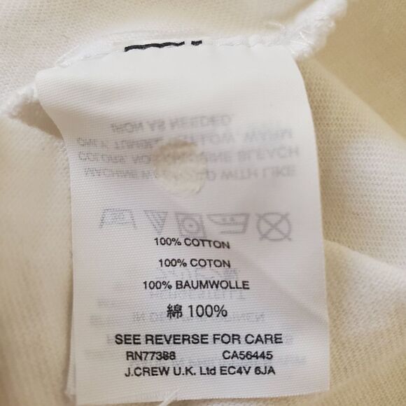 J. Crew White Claire Tie Front Jersey Top Size XS - Picture 10 of 10